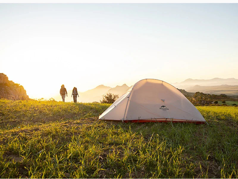 Naturehike Cloud Up 1-Person Camping Tent – Ultralight, Portable, Waterproof Folding Backpack Shelter for Travel & Beach