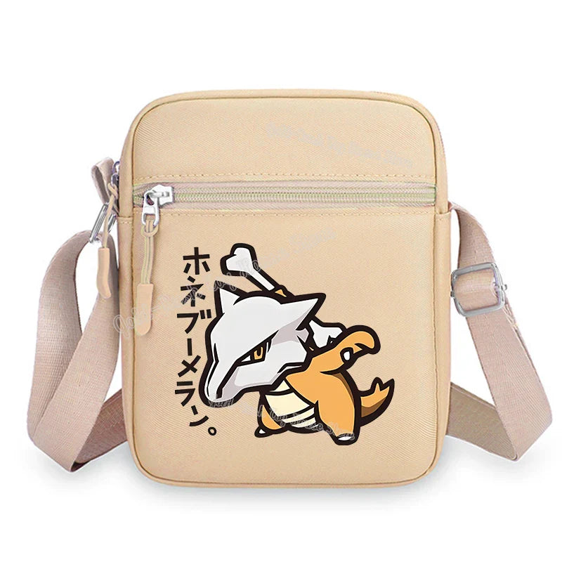 Pokemon Pikachu Cartoon Shoulder Bag – Large Crossbody Messenger Bag for Boys & Girls School Handbag