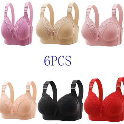 Women’s Lace Deep V Ultra-Thin Bralette – Sexy Sheer Lingerie Top Plus Size Comfortable Everyday Bra