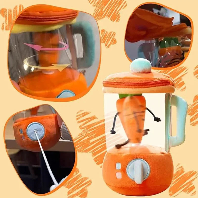 Rotating Carrot Plush Toy — Cute Dancing Vegetable Cartoon Interactive Toy for Kids Boys & Girls