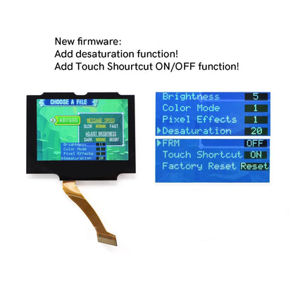 Laminated V5 IPS GBA SP Backlight LCD Replacement Mod Kit – Backlit Screen for Game Boy Advance SP, No Shell Cutting Needed