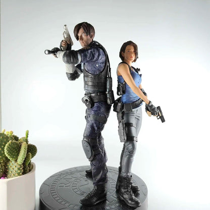 VALENTINE Jill & Leon Scott Kennedy 30cm Action Figure – Biohazard Evil Statue Collectible Toy