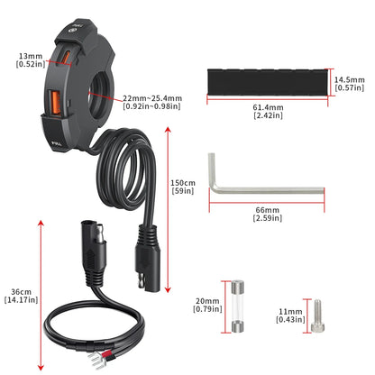 Aluminum Motorcycle Handlebar Phone Holder – Anti-Vibration Navigation & Mirror Mount Stand