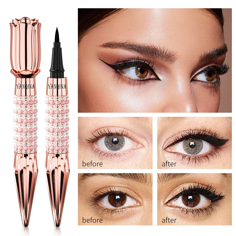 Waterproof Liquid Eyeliner Pen – Black, Long-Lasting, Quick-Dry Thick Eye Liner Makeup Tool