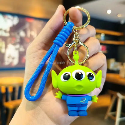 Kawaii Anime Disney Toy Story Keychain – Cartoon Doll Pendant Keyring for Kids, Personalized Gift