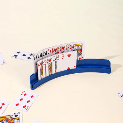 Plastic Poker Card Stand Holder - Creative Playing Card Support Clip Base for Easy Hands-Free Board Games