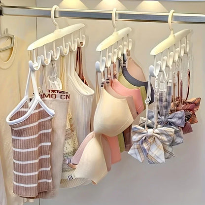 12-Hook Rotating Closet Hanger — Space-Saving Organizer for Ties, Belts, Underwear & Skirts