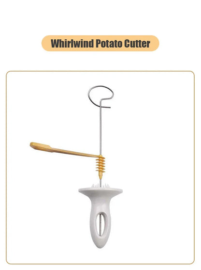 Whirlwind Potato Spiral Cutter – Creative Vegetable Slicer & Potato Tower Maker for Kitchen