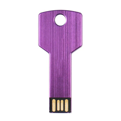 64GB Metal Key-Shaped USB Flash Drive – High-Speed U Disk, Real Capacity Storage (Black/Silver)