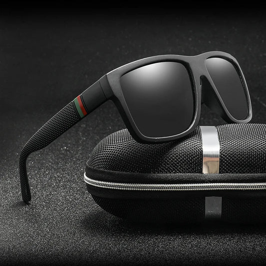 Oversized Polarized Sunglasses – Luxury Vintage Square UV400 Driving & Travel Sun Glasses for Men & Women