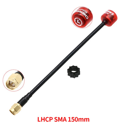 RUSHFPV Cherry 2 II 5.8G FPV Antenna — LHCP/RHCP SMA UFL IPEX MMCX for Freestyle Analog & Digital Drones