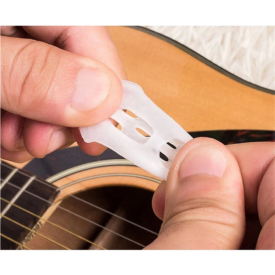 5pcs Finger Cover Anti-Slip Gloves - Relief Play Pain Hands Coat for Ukulele, Electric Acoustic Guitar, Stringed Musical Instruments