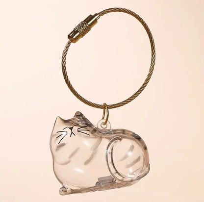 Cute Dog Hair Storage Pendant Keychain – Couple Bag Charm, Car Keychain Jewelry, Souvenir Gift & Decoration Accessory