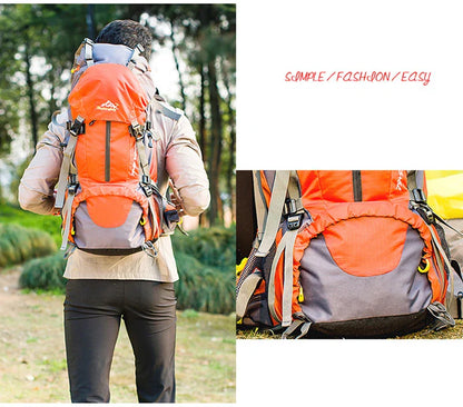 50L Hiking & Camping Backpack — Waterproof Multi-Function Trekking Bag for Women & Men