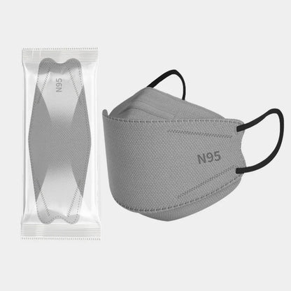 20-120PCS Disposable Fish-Shaped KN95 Face Masks – 4-Layer Protective, Breathable Mask for Men & Women