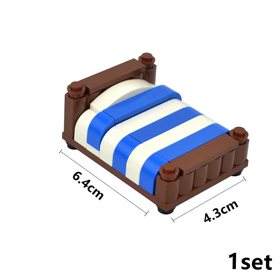 DIY Mini Food Building Block Figures – Bread, Fish, Fruit, Chicken, Crab, Hot Dog, Cake, Pizza & Carrot Creative Toy Bricks