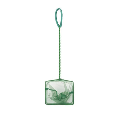 Long Handle Square Aquarium Fishing Net – Landing Net for Fish, Floating Objects, Crab, and Fishing Rod Dryer