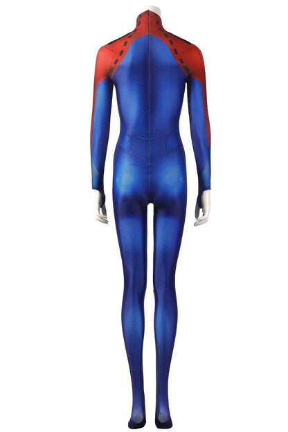 Superwoman Cosplay Costume – Supergirl Linda Danvers 3D Printed Spandex Bodysuit Zentai Suit for Girls Halloween