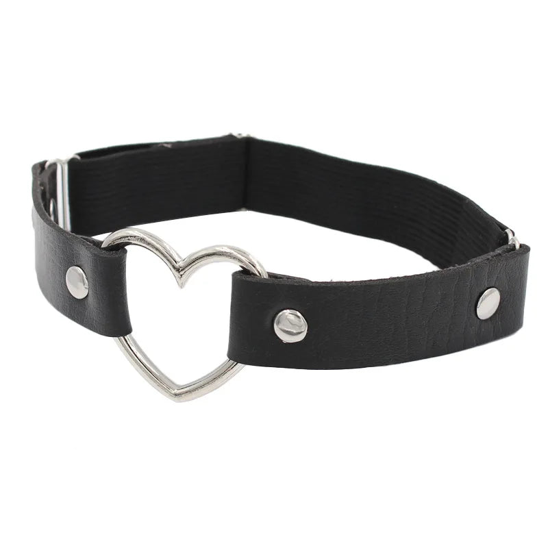 Sexy Leather Thigh Garter Belt – PU Punk Elastic Harness Leg Strap for Women & Girls