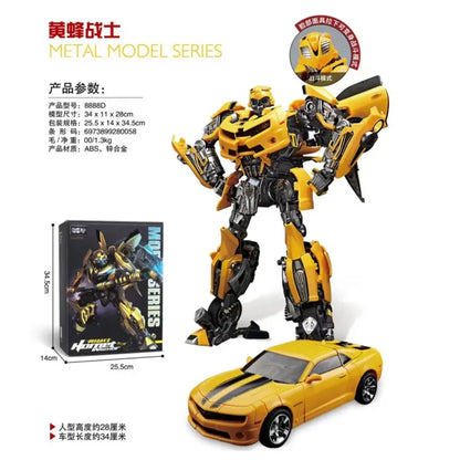 Autobots Transformation Toy – 28cm Alloy Warhammer Bumblebee Action Figure, Boy’s Birthday Gift