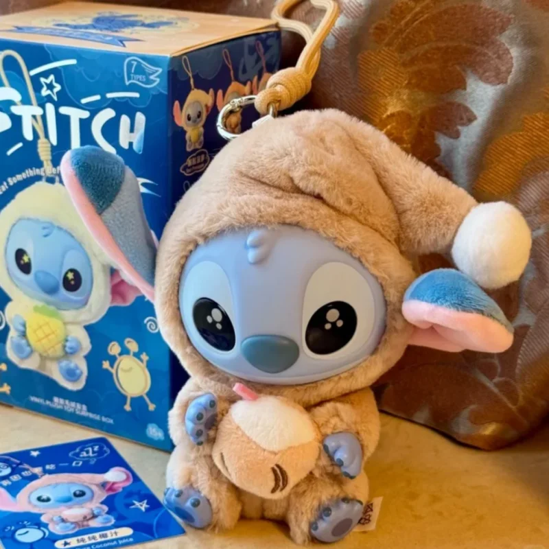 Genuine Stitch "Eat Something Before Sleep" Series Plush Blind Box – Kawaii Vinyl Toy Doll Pendant Surprise Gift for Girls