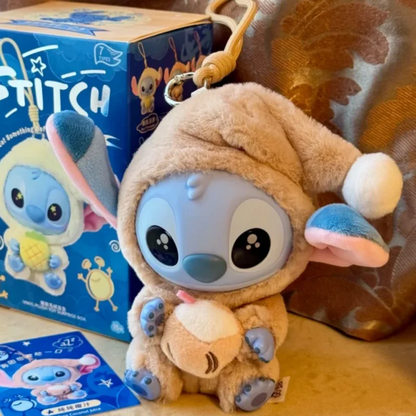 Genuine Stitch "Eat Something Before Sleep" Series Plush Blind Box – Kawaii Vinyl Toy Doll Pendant Surprise Gift for Girls