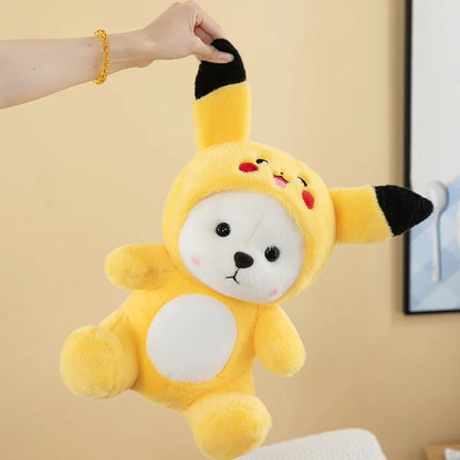 30cm Cute Bear-to-Disney Stitch Plush Toy – Soft Stuffed Cartoon Animal Doll, Perfect Birthday & Christmas Gift