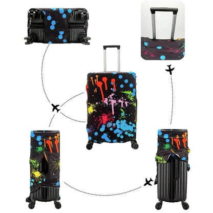 Travel Suitcase Protective Cover - Thick Elastic Dust Covers for 18-32 Inch Luggage, Essential Travel Accessories