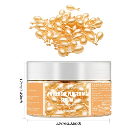 50pcs Collagen Face Care Capsules — Hyaluronic Acid Serum for Acne, Wrinkle Removal, Firming & Whitening Skin Care