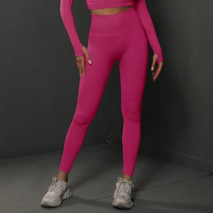 Women’s Seamless Gym Leggings – High-Waist Booty-Lifting Yoga & Fitness Pants, Sexy Sportswear