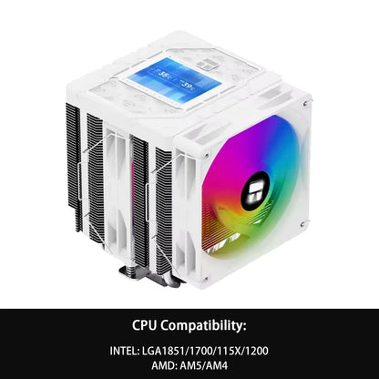 Thermalright Peerless Assassin 120 ARGB CPU Air Cooler – Digital Black Dual Tower High Performance Radiator for Intel LGA1851/1700/1200/115X & AMD AM4/AM5