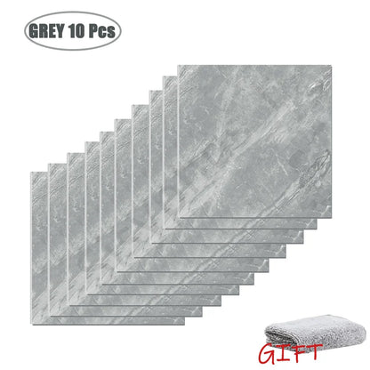 PVC Marble Wall & Floor Stickers - Waterproof Self-Adhesive Tile Decor for Kitchen & Bathroom