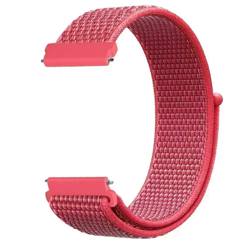 22mm Sport Nylon Loop Watch Band – Breathable Replacement Wristband for NORTH EDGE APACHE-46 Smartwatch, Durable Adjustable Strap