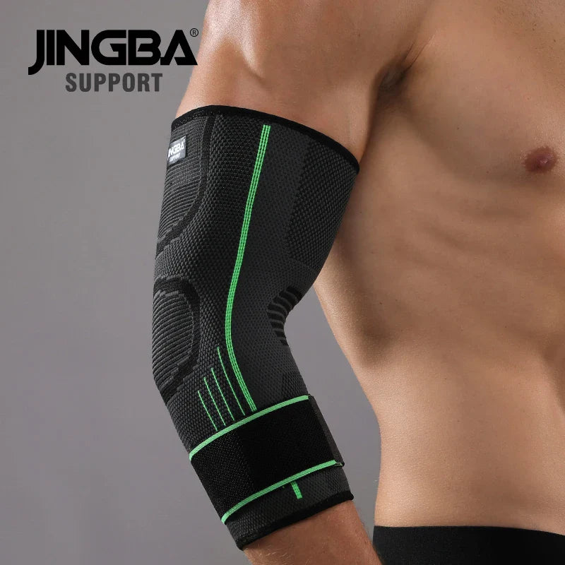 Gym Elastic Elbow Brace — Golfer’s Elbow Compression Sleeve Strap