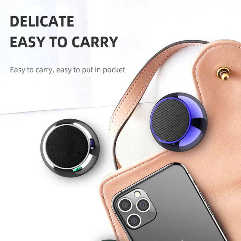 Metal Mini Wireless Bluetooth Speaker — HiFi Portable Subwoofer with Super Bass Stereo for Mobile, PC & Music Playback