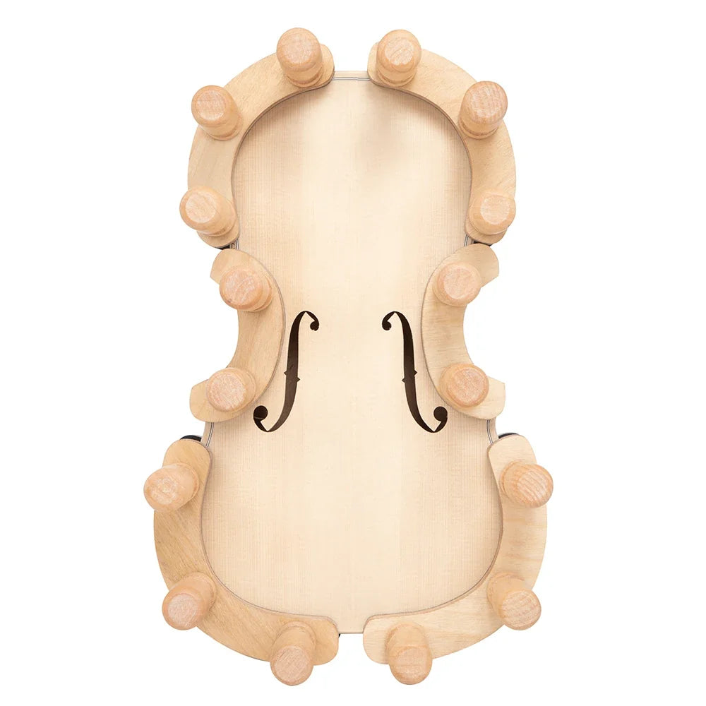 Violin & Viola Repair Clamp - Solid Wood Instrument Making Gluing Tool with Metal Fixing Clip