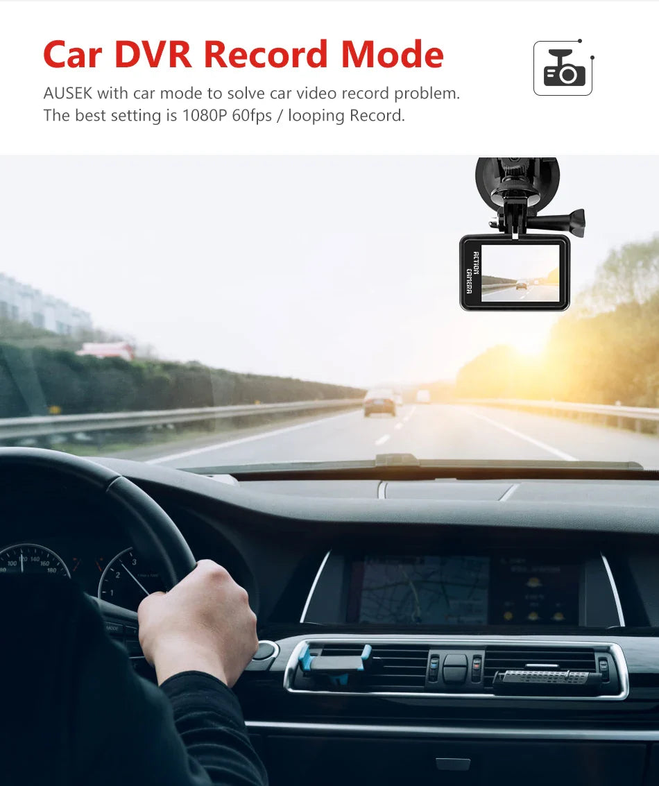 AUSEK S81TRW 5K Action Camera – 4K60FPS, 48MP, EIS, 5X Zoom, 1080P Webcam, Wi-Fi Vlog Sports Cam with Remote & Optional Filters