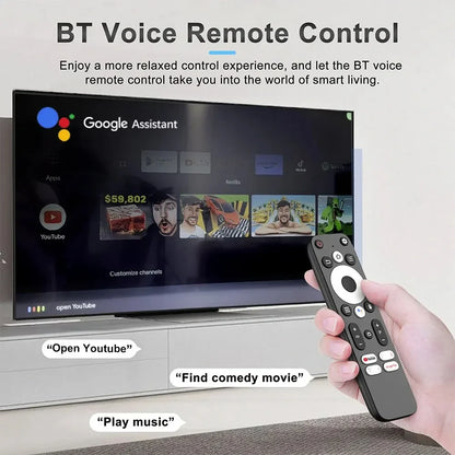 LEMFO DQ10 ATV Mini TV Stick – Android 13, 8K Video, 4K Wifi6, Voice Remote Smart TV Box