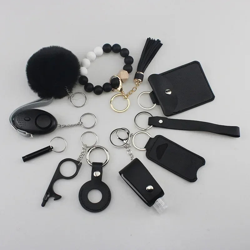 Women’s Self-Defense Keychain – Personal Safety Alarm with LED Light & Emergency Whistle