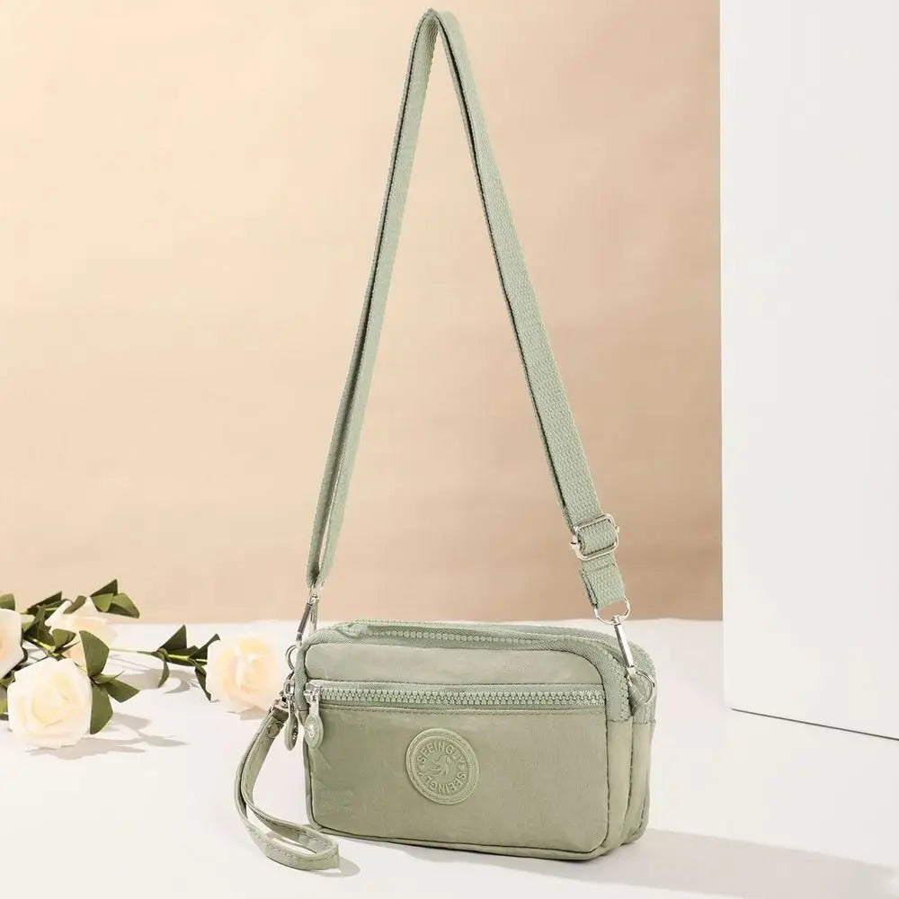 Women’s Large Capacity Handbag – Fashionable Portable Crossbody & Shoulder Bag with Zipper, Messenger Style