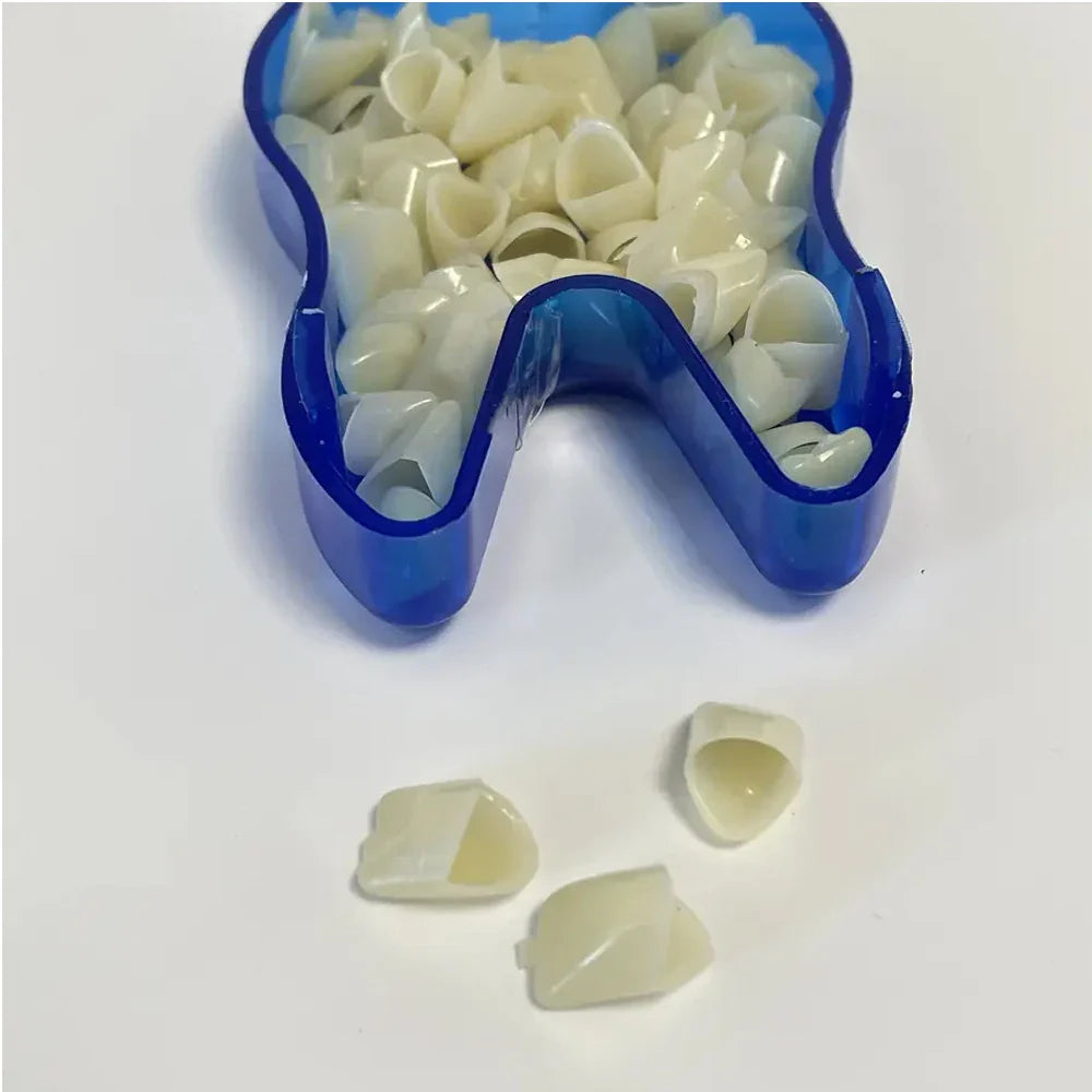 PIORPOY 50 Pcs Dental Temporary Crown Kit – Anterior & Molar Veneers, Tooth Whitening Tools for Dentistry