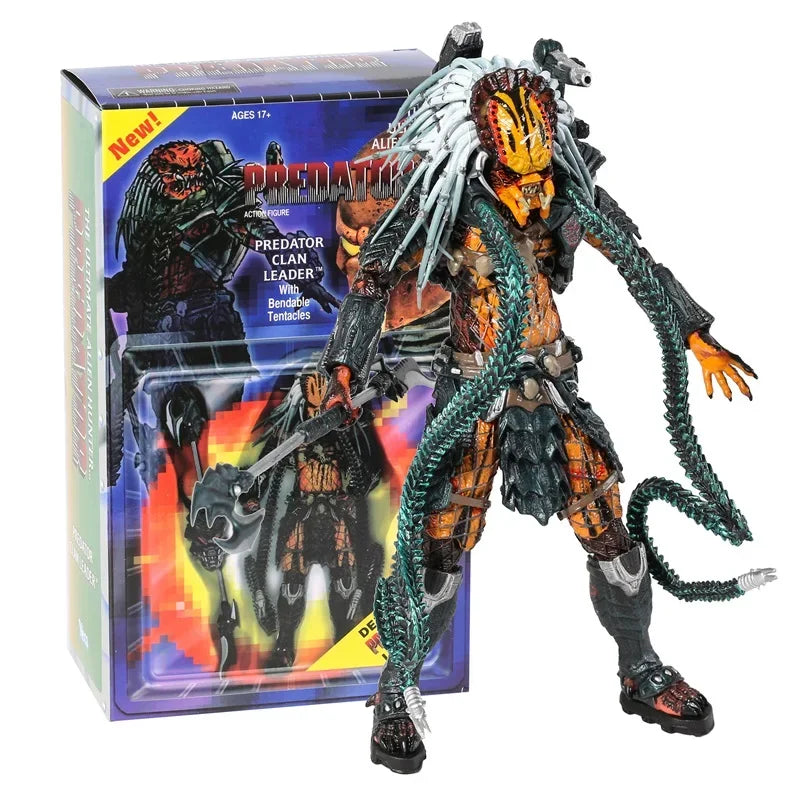 NECA Predator Clan Leader 7-Inch Action Figure with Accessories – Collectible Model Toy