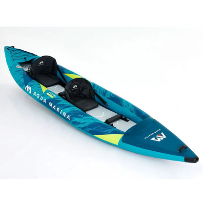 AQUA MARINA STEAM Inflatable Sport Kayak – 1-2 Person PVC Canoe Dinghy Raft with Pump, Seat & Drop Stitch Floor