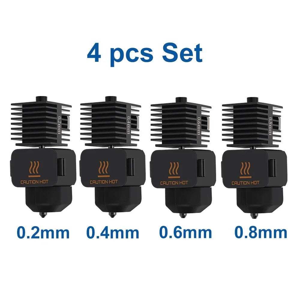 Bambu Lab A1 Mini Hotend Kit – 0.2/0.4/0.6/0.8MM Replaceable Nozzle for A1/A1 Mini 3D Printer Assembly