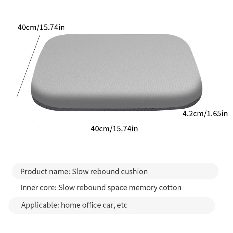 Ergonomic Memory Foam Seat Cushion – Hemorrhoid Relief Office & Student Chair Cushion for Long Sitting Comfort & Pressure Support