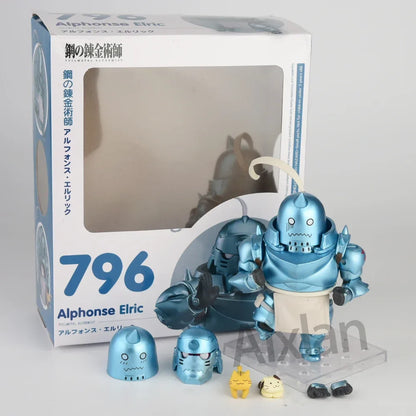 Fullmetal Alchemist Alphonse & Edward Elric Figure – 10cm PVC Anime Collectible Toy Gift for Kids