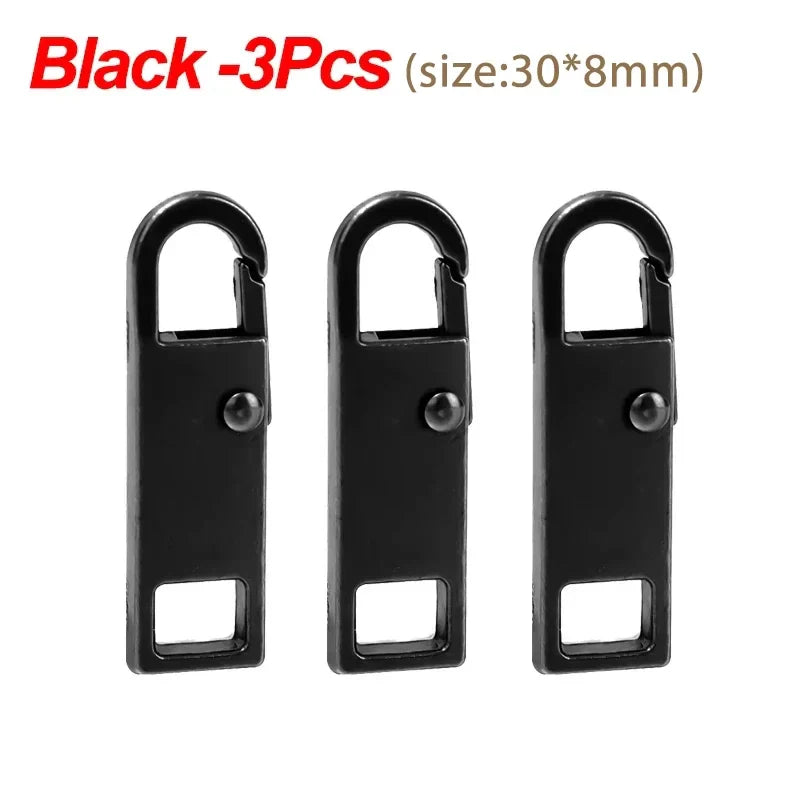 10/1PCS Universal Metal Zipper Pull Replacement — Instant Repair Kit for Luggage, Purses & Clothing Sliders