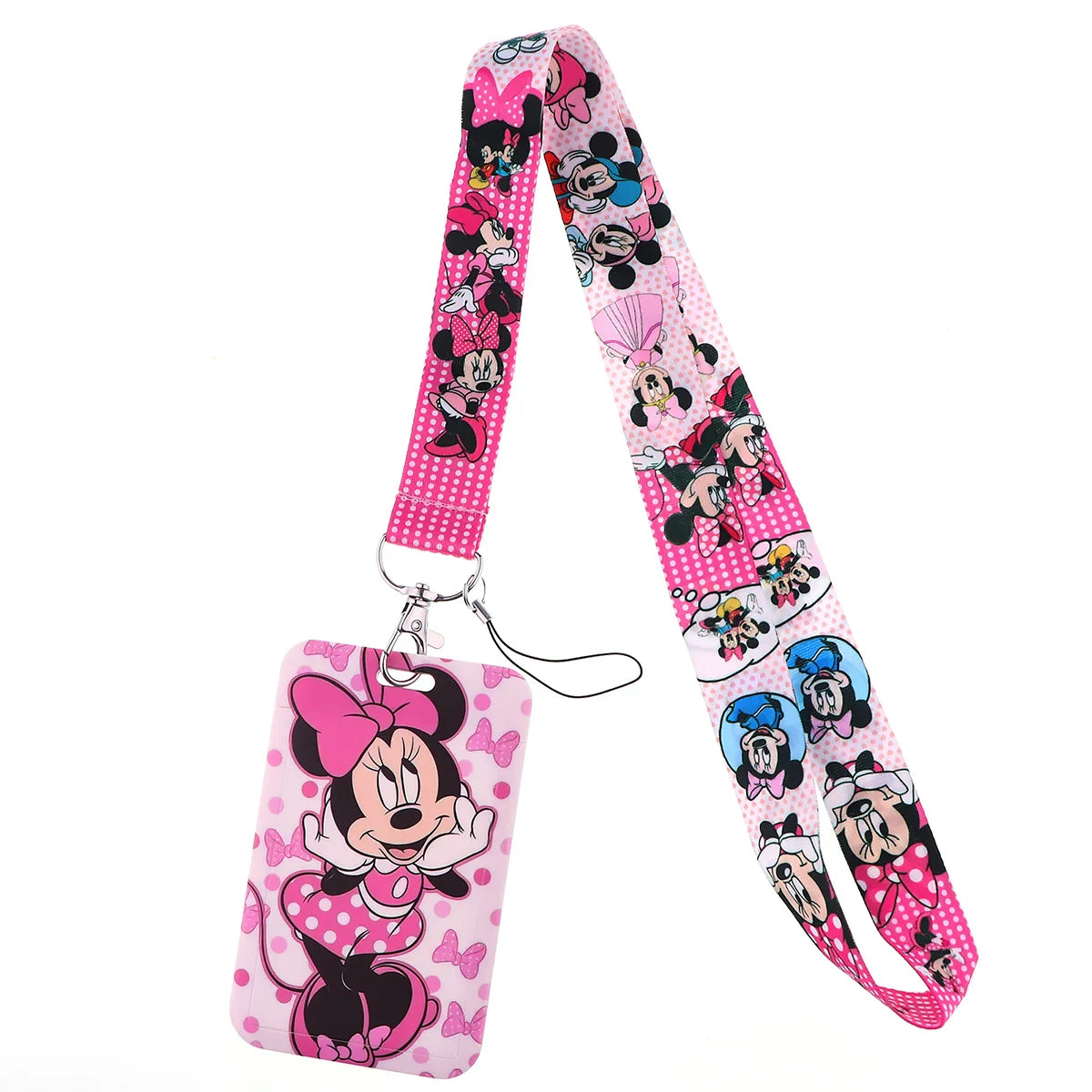Cartoon Stitch Credential Holder Lanyard – Cute Neck Strap for Keychain, Pass & Credit Card Holder Accessories
