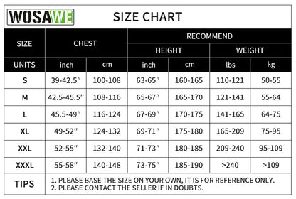 WOSAWE Men's Windproof Waterproof Cycling Jacket – Reflective MTB Bike Windbreaker & Vest