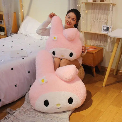 Sanrio My Melody & Kuromi Plush Dolls – Cute Soft Stuffed Animal Pillow, Cartoon Plush Toy for Girls’ Birthday & Christmas Gifts